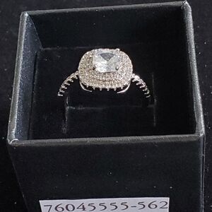 White Gold Filled 1 Ct. ROUND SUPER SHINY SOLITAIRE RING